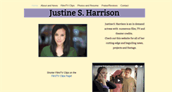 Desktop Screenshot of justinesharrison.com